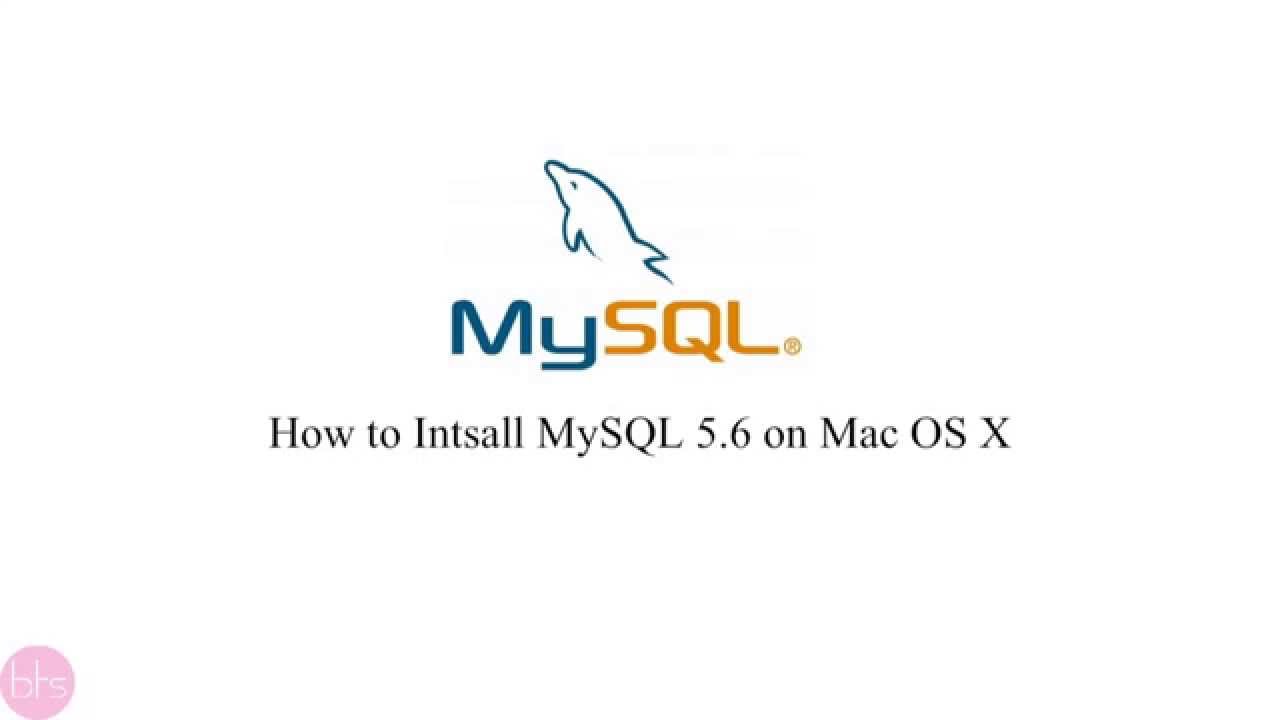 mysql for mac ox 10.6.8